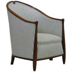 Art Deco Armchair French Bergere Chair, circa 1930 Manner of Maurice Dufrene