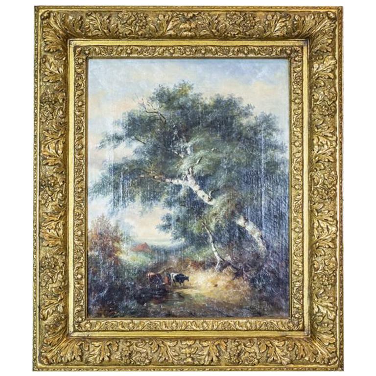 Oil on Canvas from the Turn of the 19th and 20th Centuries For Sale