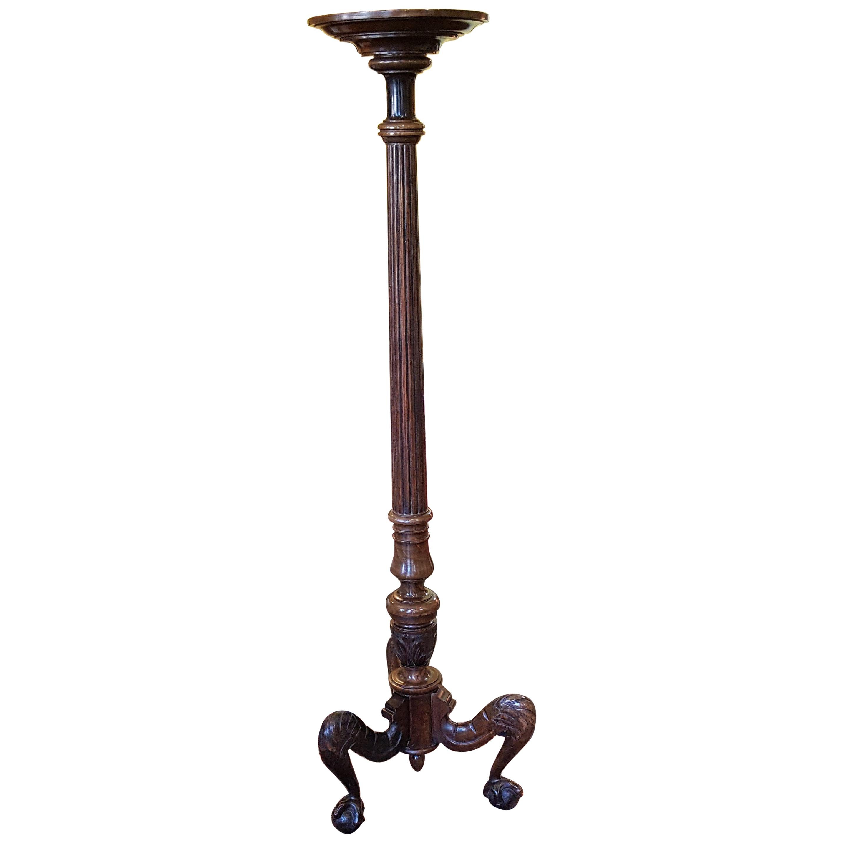 Victorian Mahogany Torchere For Sale