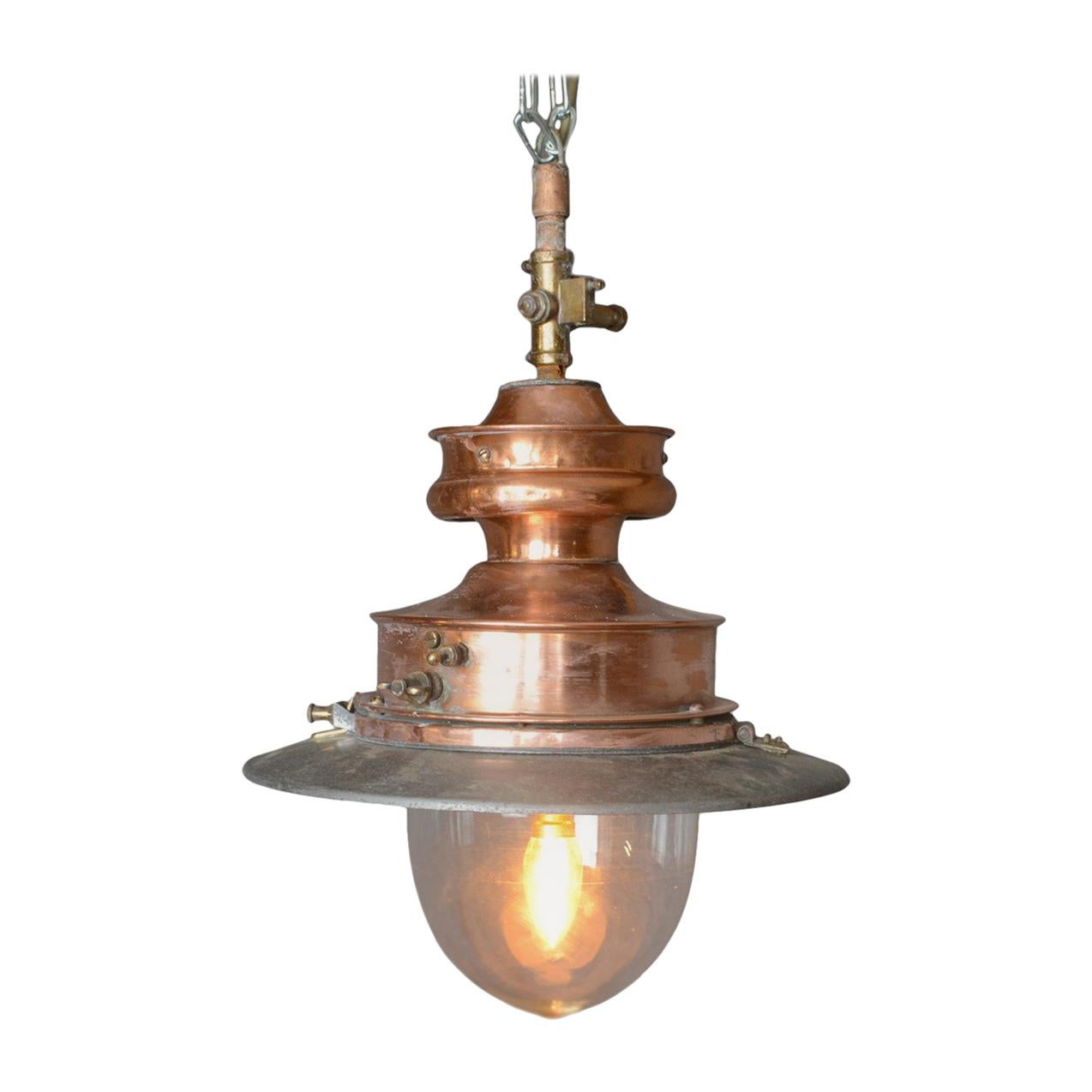 Antique Gas Lamp, Converted for Modern Home, English, 19th Century, circa 1880