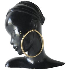 Art Deco Bronze Mask by Hagenauer Stamped