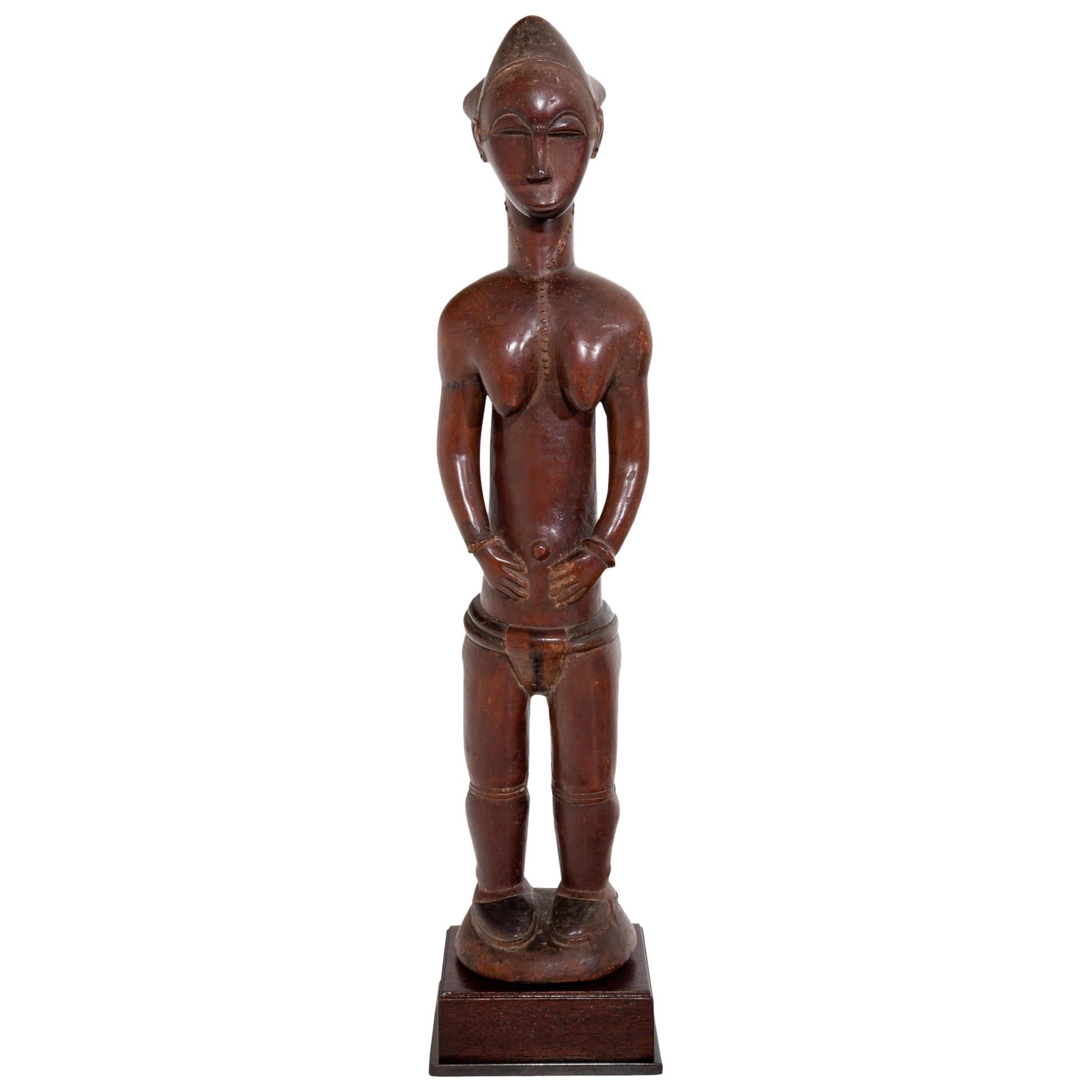 Female Sculpture of the Baule, Côte d’Ivoire, circa 1900-1920