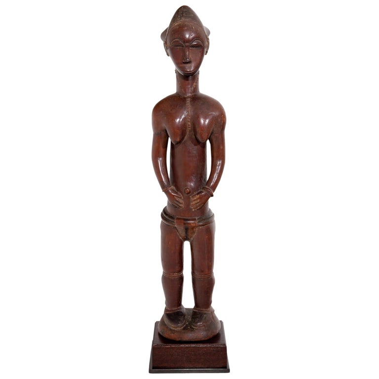 Female Sculpture of the Baule, Côte d'Ivoire, circa 1900-1920 For Sale at  1stDibs