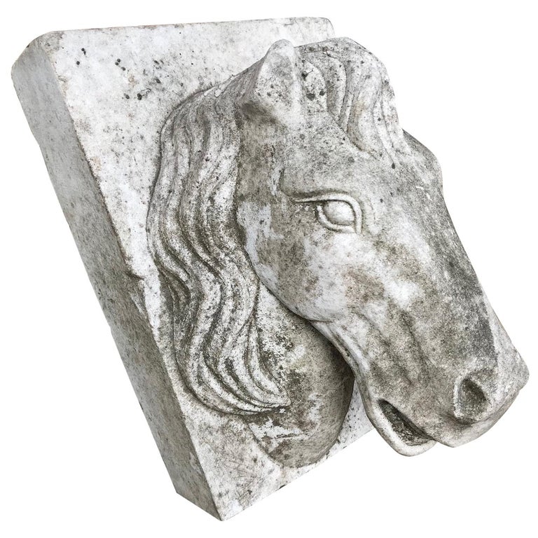 Horse Head Marble Keystone For Sale at 1stDibs