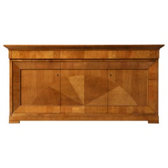 Antique Sideboard in Biedermeier Style, Made of Cherry Wood