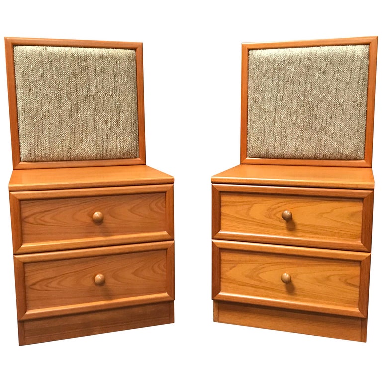 Pair Of Bedside Cabinets By G Plan Teak Midcentury For Sale At