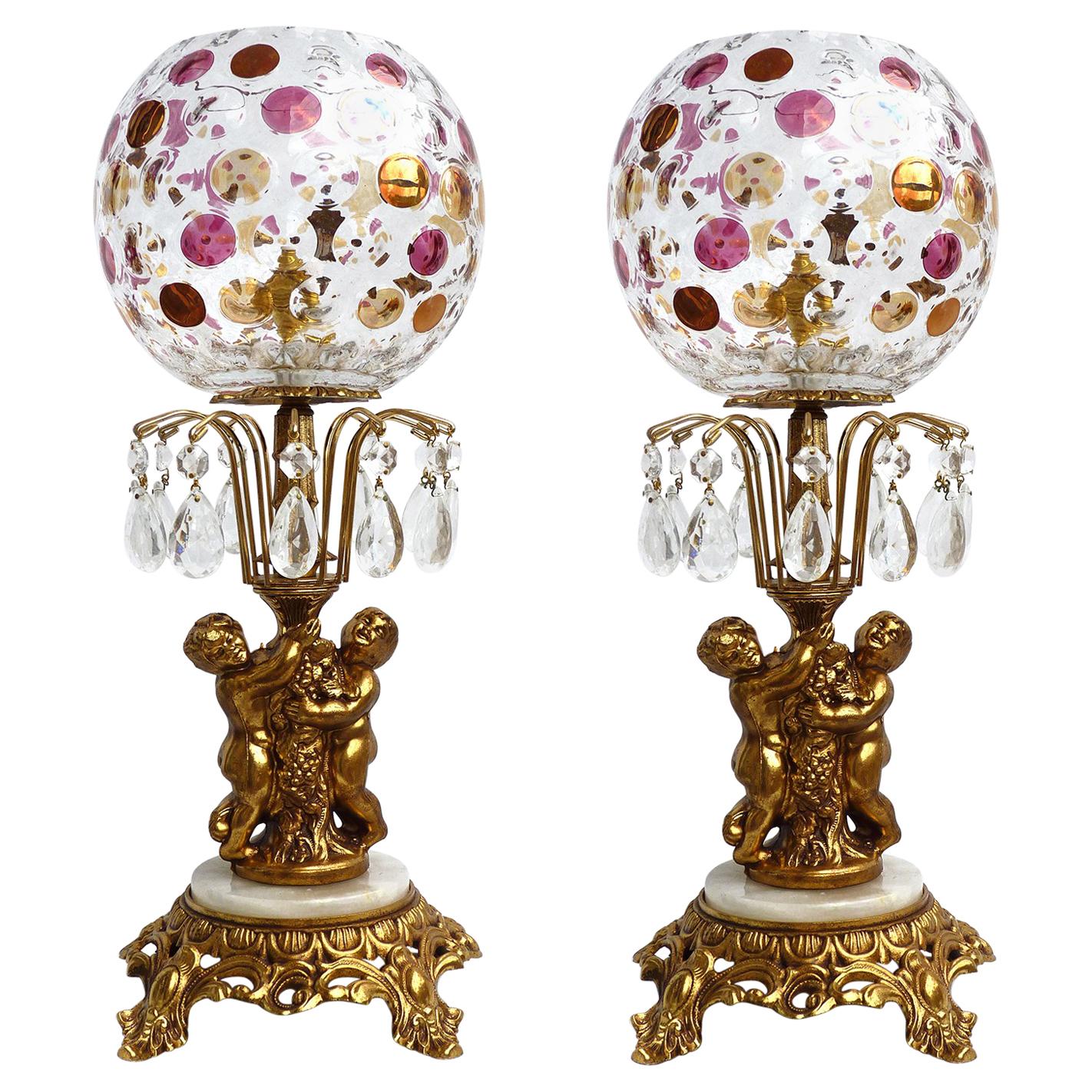 bohemian crystal table lamp