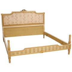 20th Century Lacquered and Giltwood Italian Double Bed, 1960