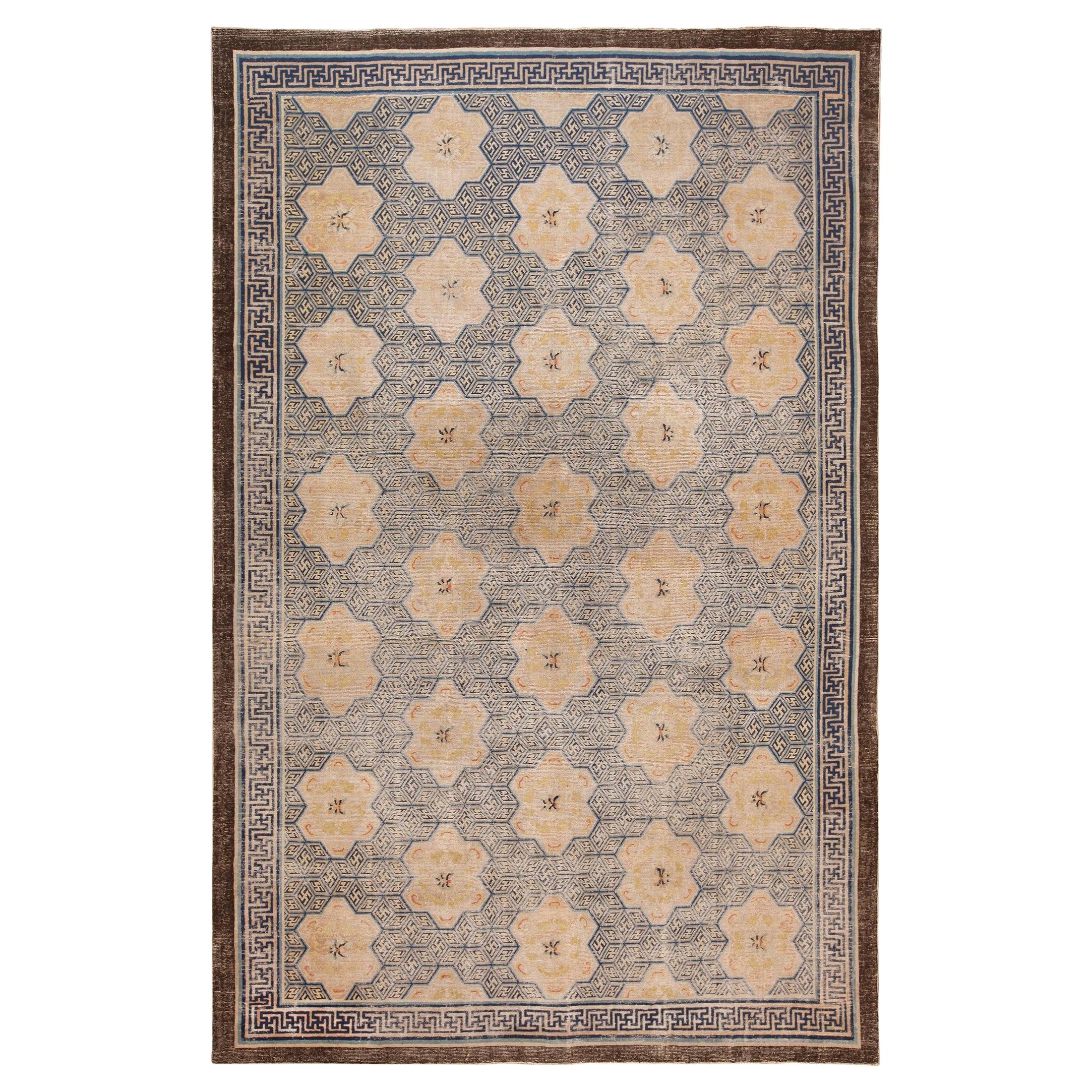 Rare Antique 17th Century Chinese Ningxia Carpet