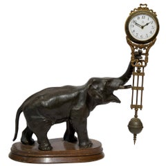 Early 20th Century Elephant Mystery Clock