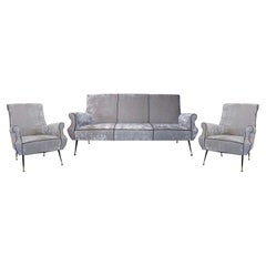 Italienisches modernes Vintage-Wohnzimmer-Set des 20. Jahrhunderts von Gigi Radice und Minotti