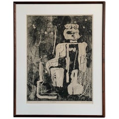Louise Nevelson Framed Etching "The Search", 1953-1955