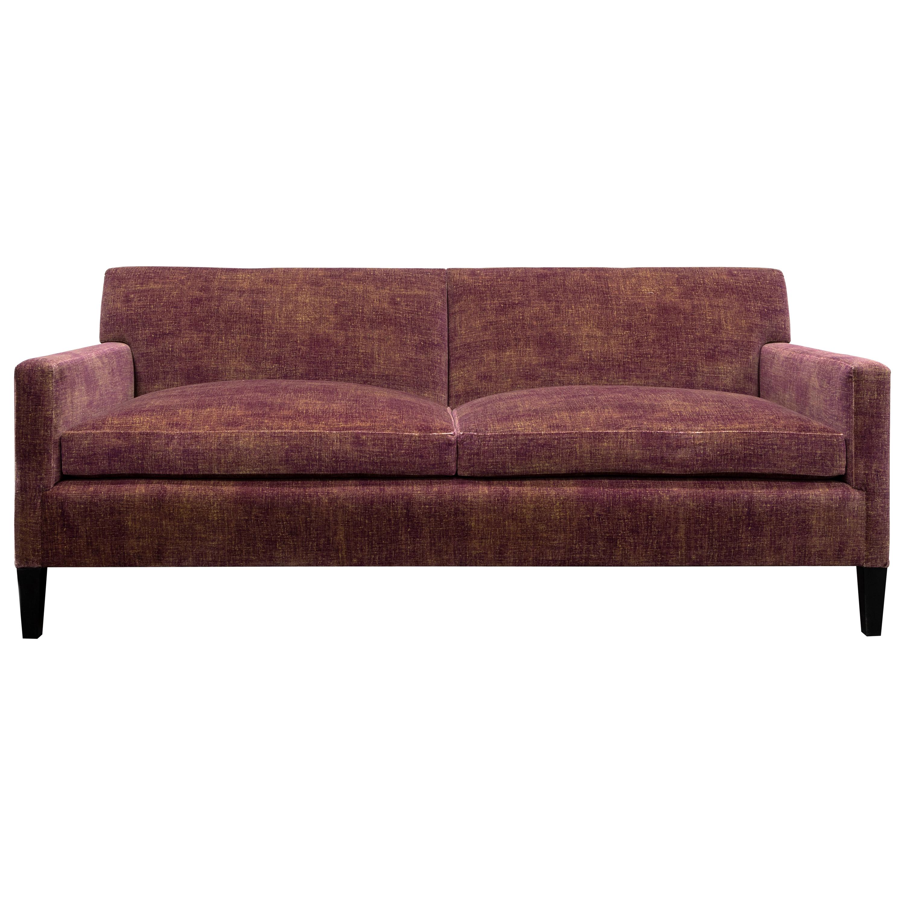 T-Back Upholstered Sofa in Cotton Velvet, Vica designed by Annabelle Selldorf