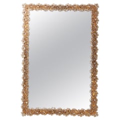 Outstanding Square Illuminated Palwa Crystal Glass Mirror, Model S100W