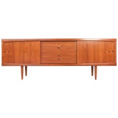 Midcentury Danish Sideboard in Teak by HW Klein for Bramin with Rounded Edges