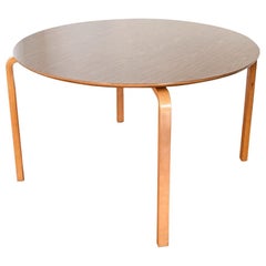 Midcentury Thonet Round Bentwood Dining or Conference Table, 1960s