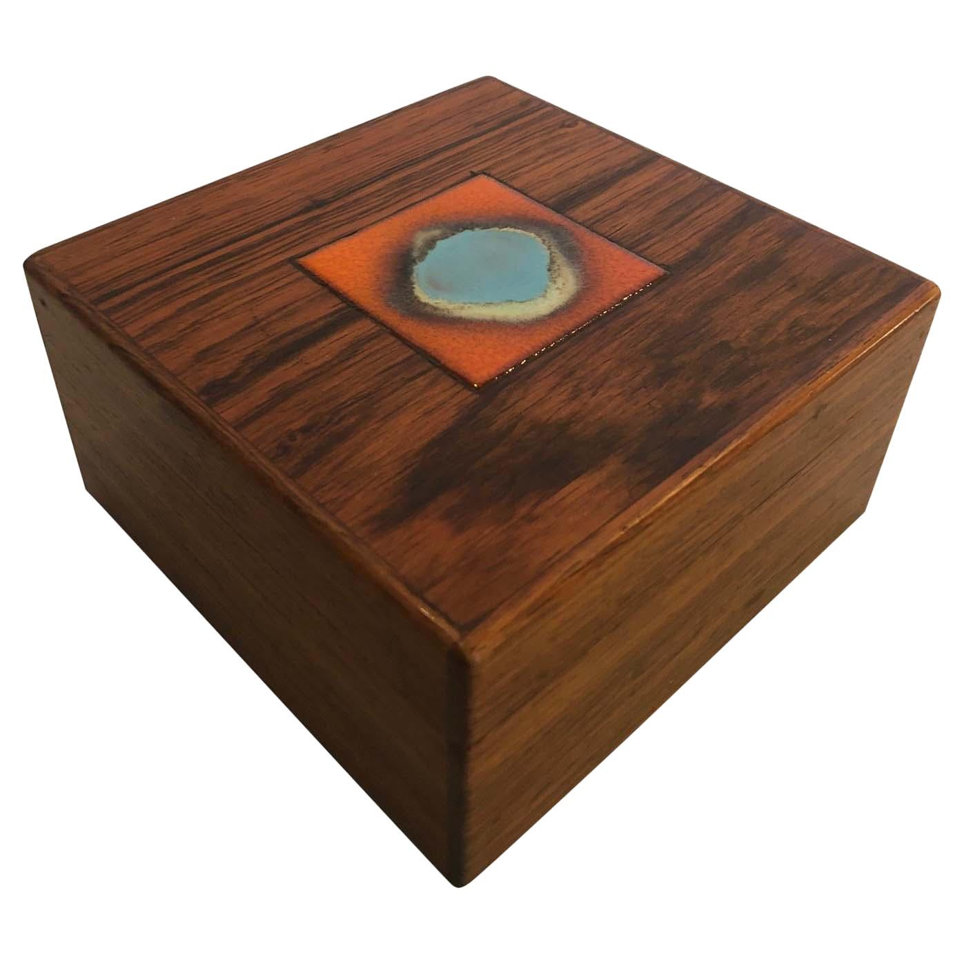 Bodil Eje Danish Rosewood Box by Alfred Klitgaard For Sale