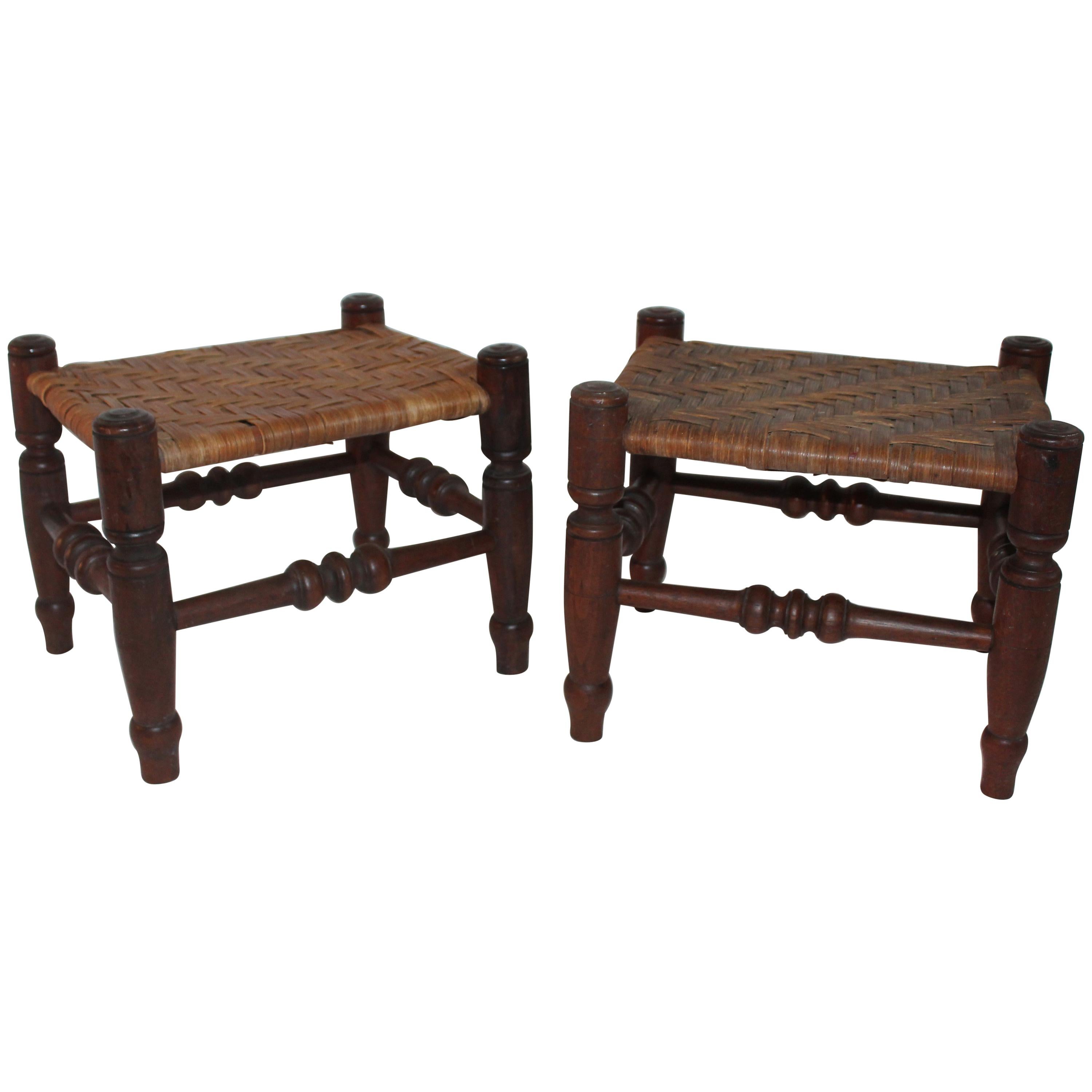 Early 19th Century Foot Stools, Pair