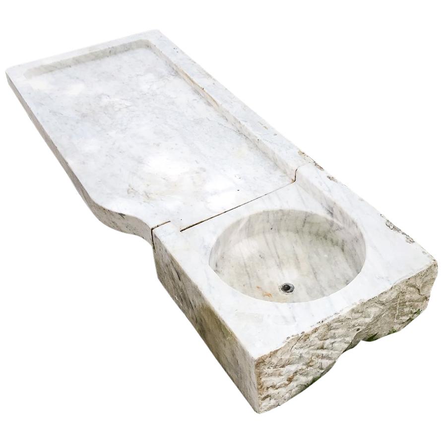 19th Century Marble Fountain Basin or Garden Sink