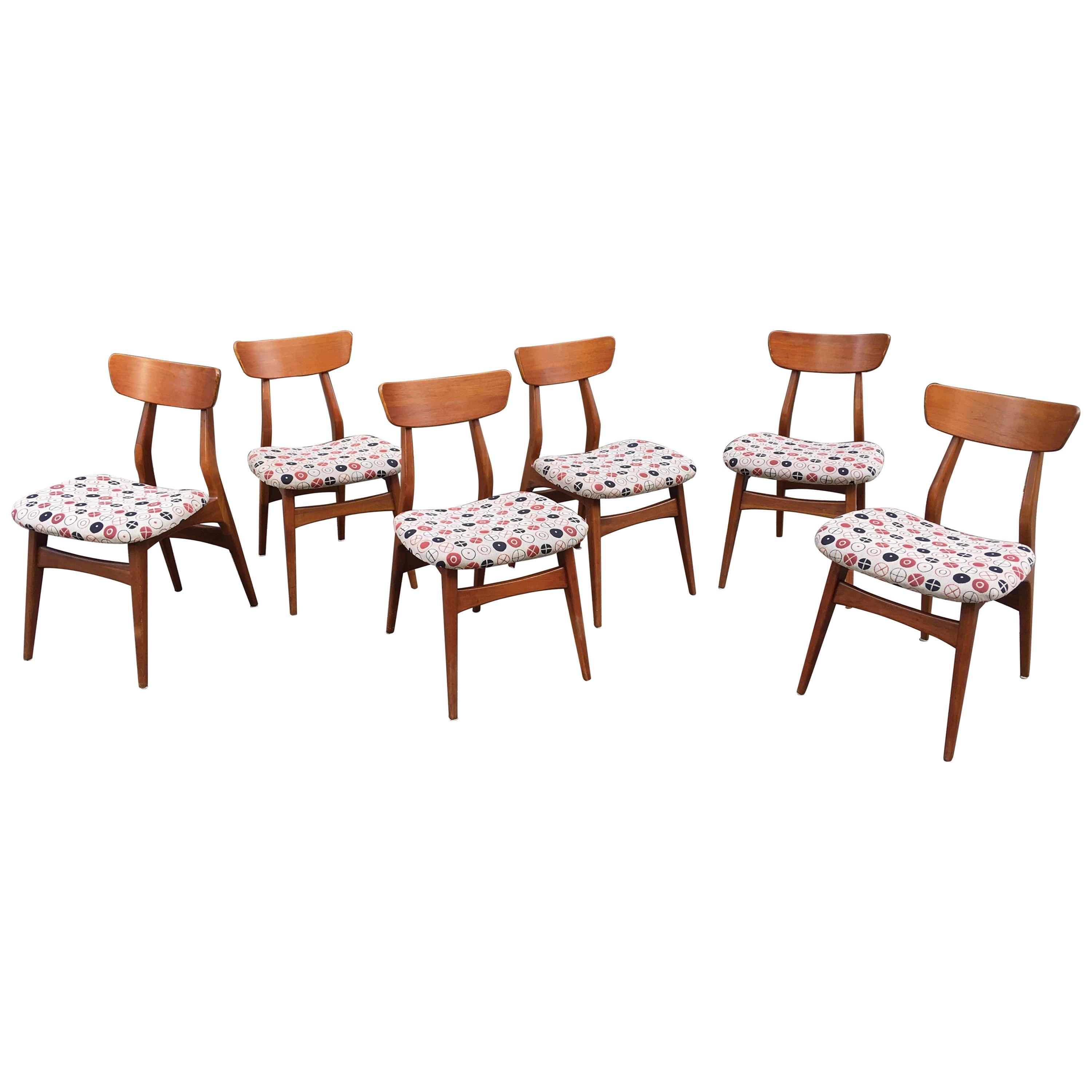 George Nelson for Herman Miller Set of 6 Dining Chairs