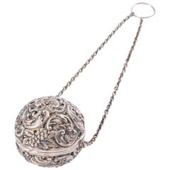 Antique Sterling Silver Tea Ball Infuser
