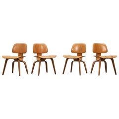 1940s Walnut Plywood DCW Chairs by Charles & Ray Eames, 4