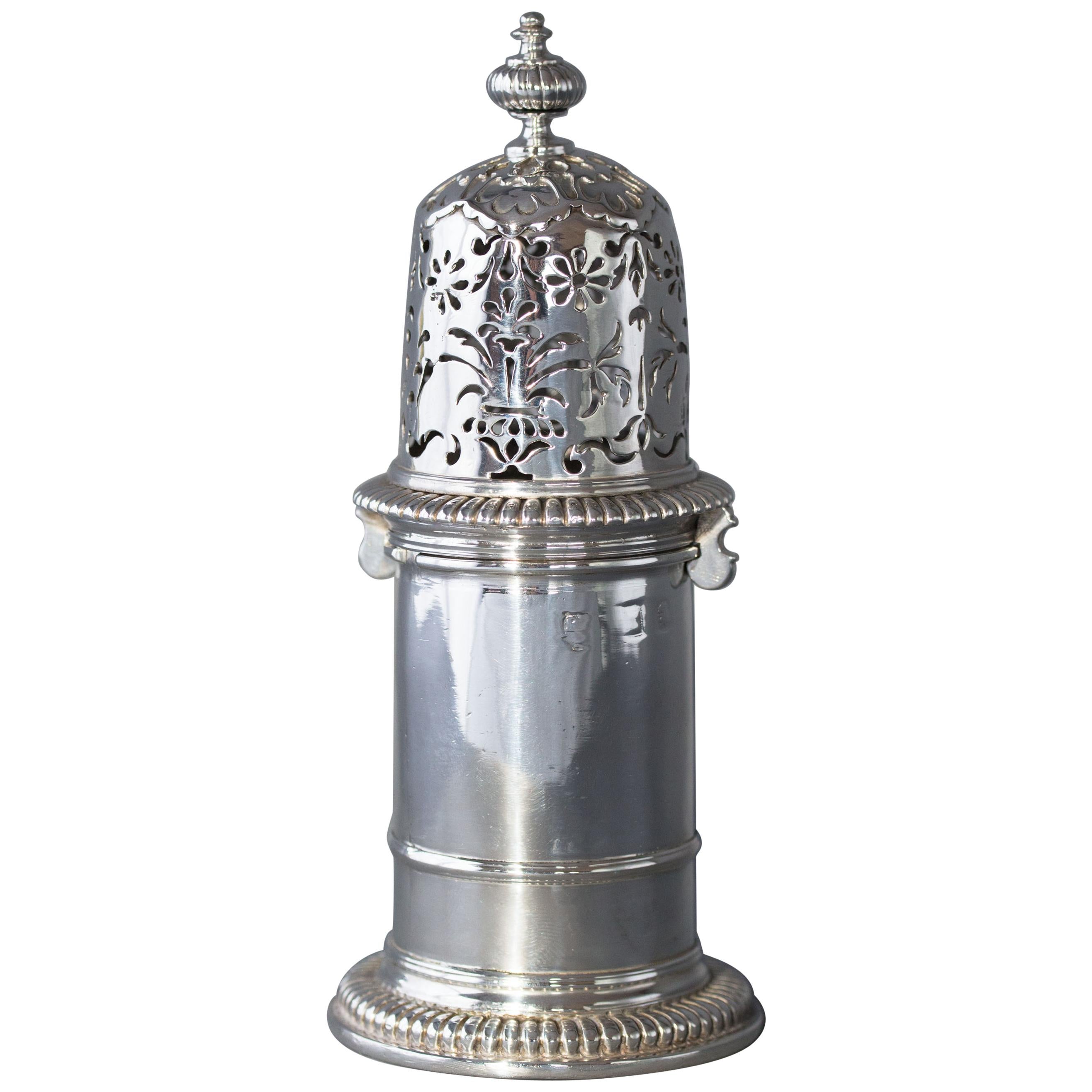 William III Britannia Silver Lighthouse Caster, London 1698 by Andrew Raven