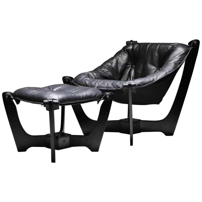 "Luna" Lounge Chair and Ottoman by Odd Knutsen For Sale at 1stDibs luna chair and ottoman