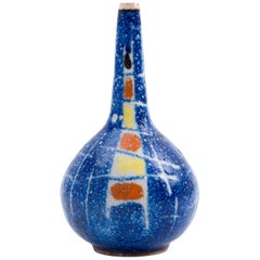 Andrea D'Arienzo:: Guido Gambone Vase à bourgeons en céramique aux couleurs primaires