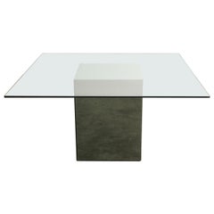 “Blok” Dining Table Designed by Nanda Vigo for Acerbis, 1971