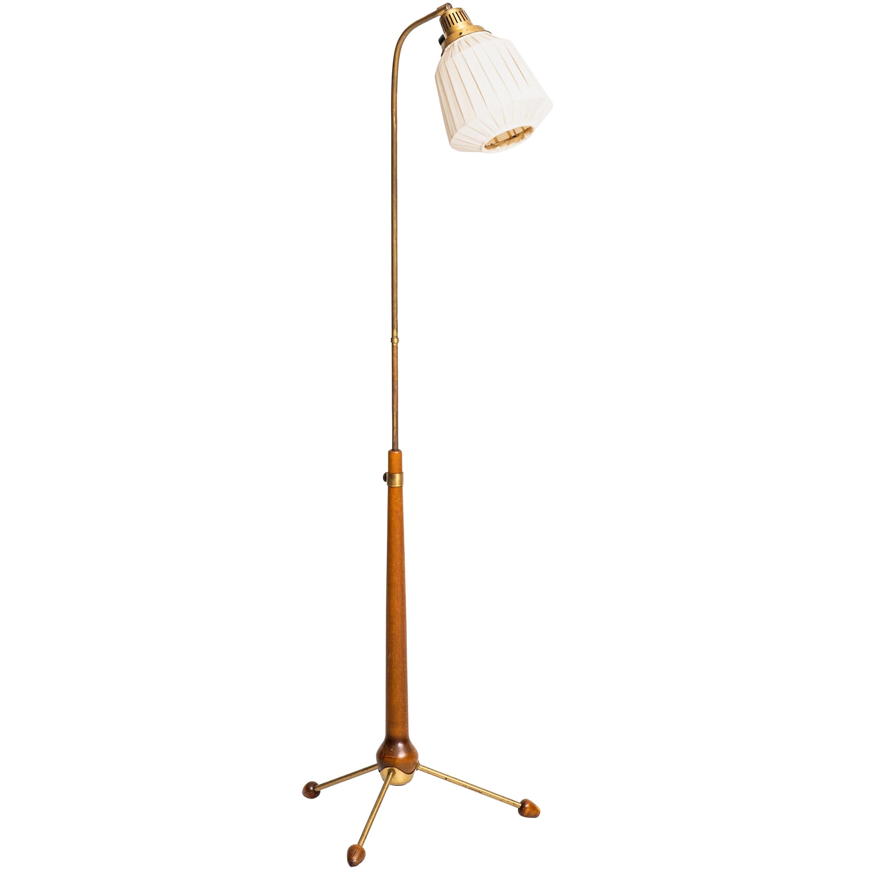 Hans Bergström Floor Lamp by Ateljé Lyktan in Åhus, Sweden