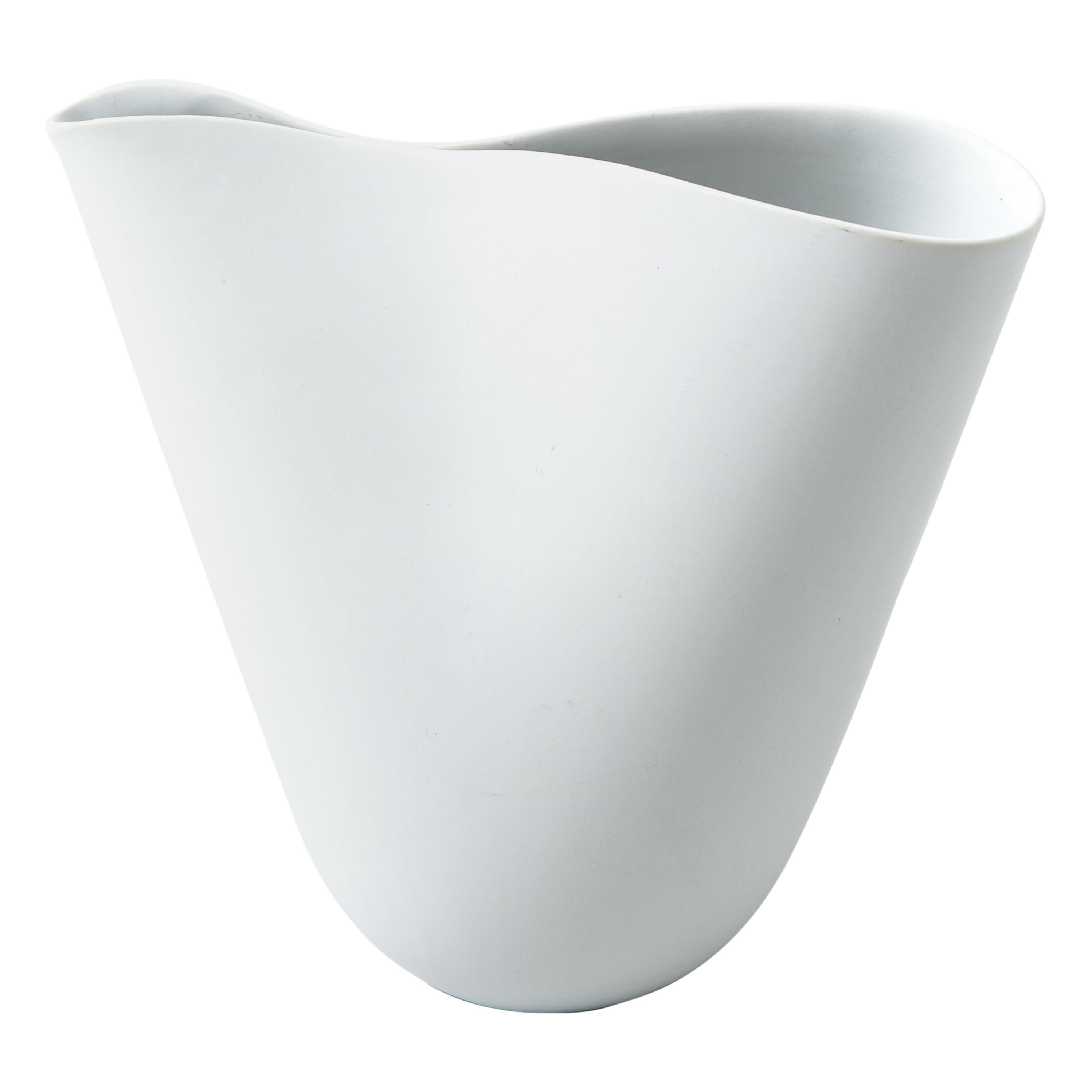 Stig Lindberg Ceramic Vase Model Veckla by Gustavsberg in Sweden For Sale