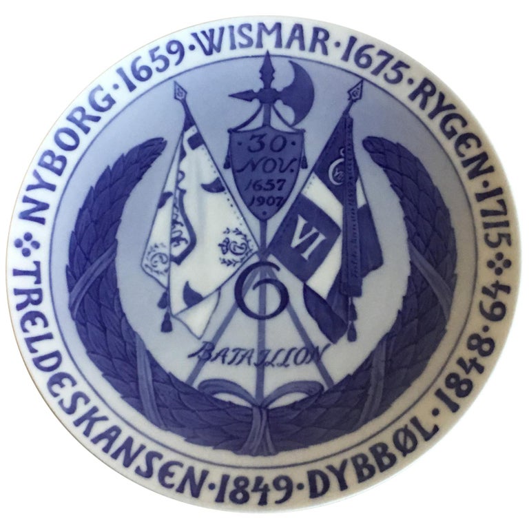 Royal Copenhagen Commemorative Plate from 1908 RC-CM81 For Sale