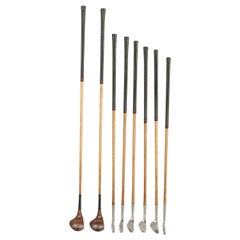 Set of Antique Golf Clubs by Gibson of Kinghorn, Scotland