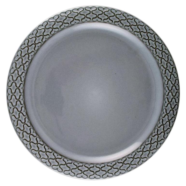Bing & Grondahl/Kronjyden Grey Cordial Lunch Plate No 326 