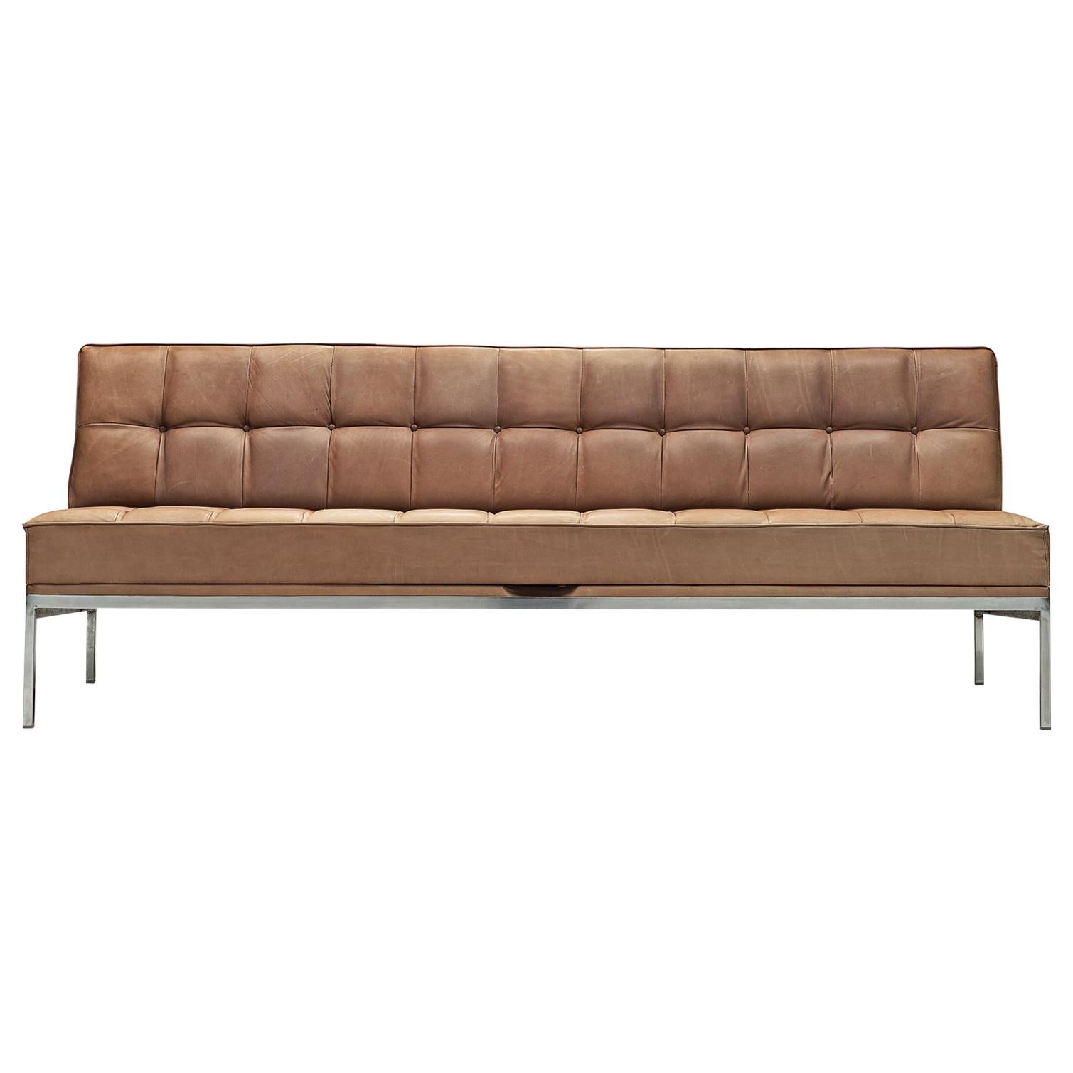 Johannes Spalt 'Constanze' Sofa in Taupe Leather