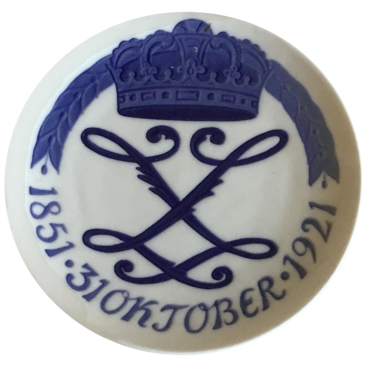 Royal Copenhagen Commemorative Plate from 1921 RC-CM202