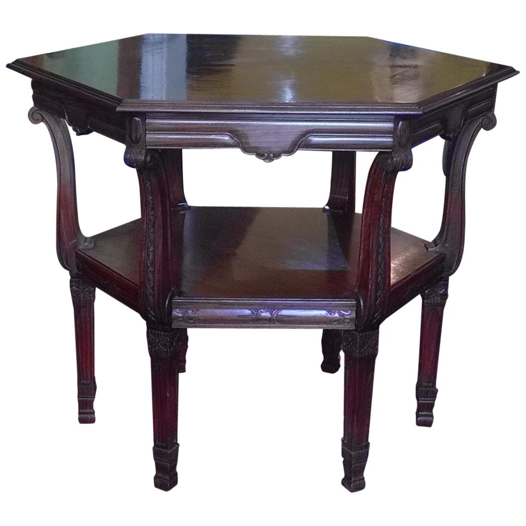 Late 19th Century Rosewood Center Table For Sale