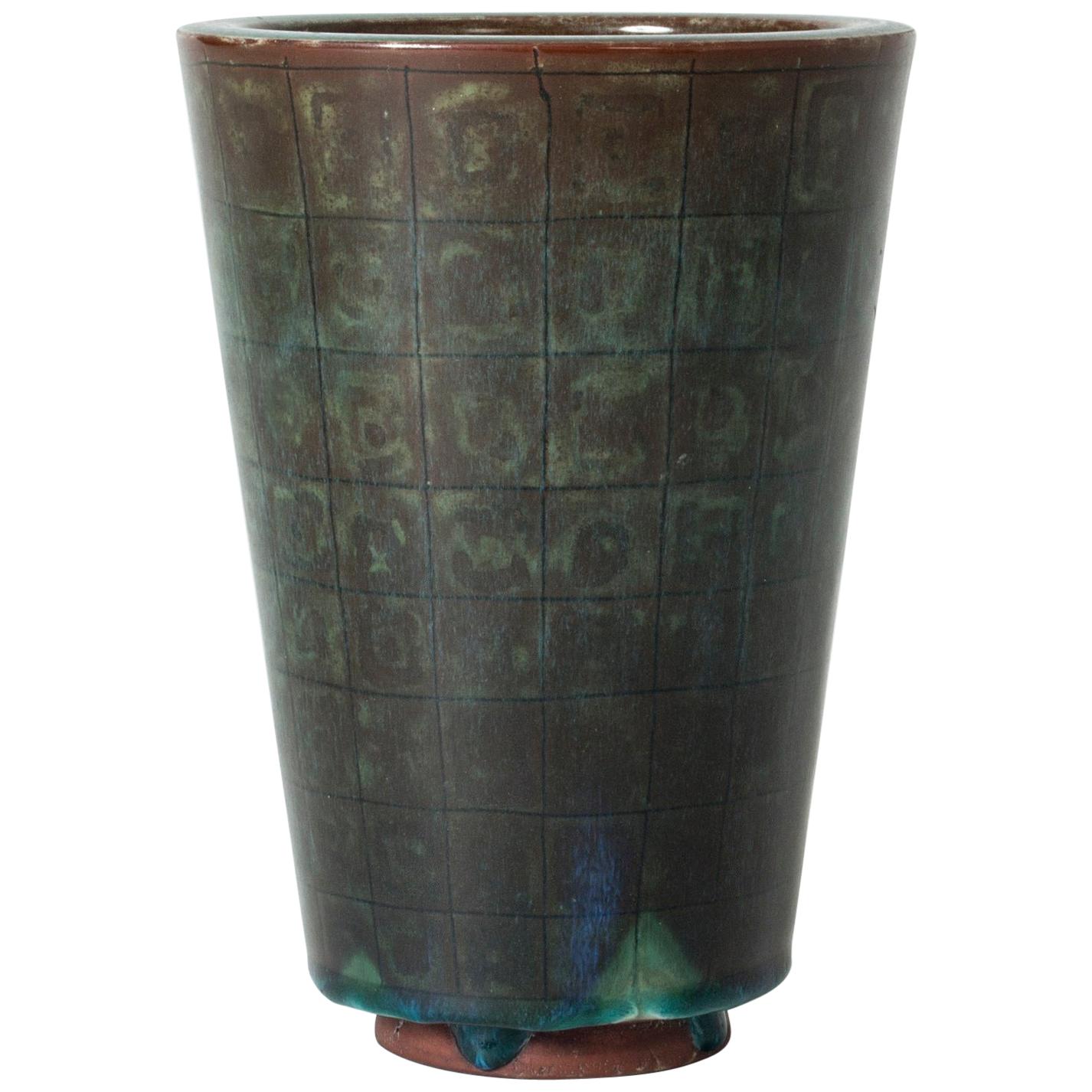 Stoneware "Farsta" Vase by Wilhelm Kåge