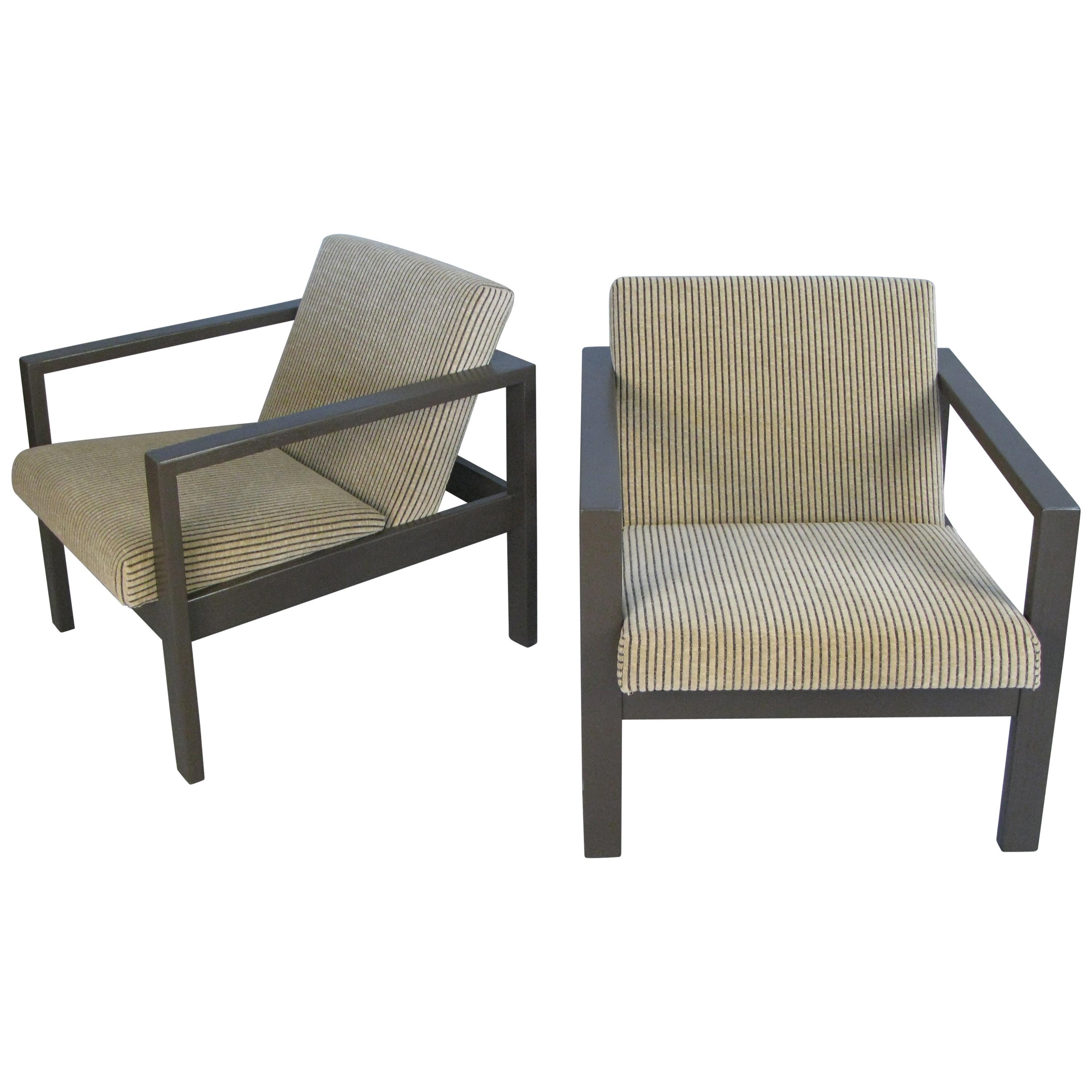 Pair of 1950s Lounge Chairs by Harvey Probber