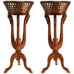 Used Victorian Revival Style Plant Stands in Wood