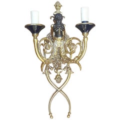 19th Century French Bronze and Ormolu Wall Light