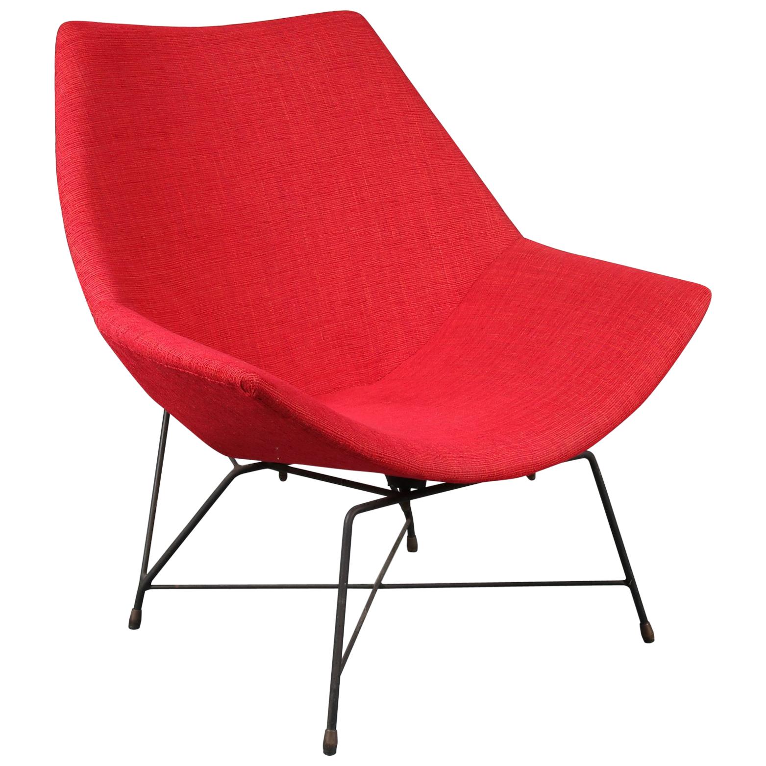 "Kosmos" Chair by Augusto Bozzi for Saporiti, Italy, 1954 For Sale