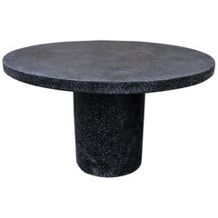 Cast Resin 'Spring' Dining Table, Coal Stone by Zachary A. Design