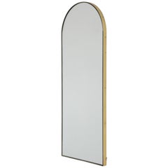 Modern Arcus Mirror Brass Frame, handcrafted vintage style, also bronze or black