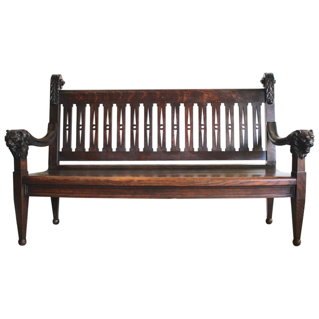 Late 19th Century French Hall Bench For Sale