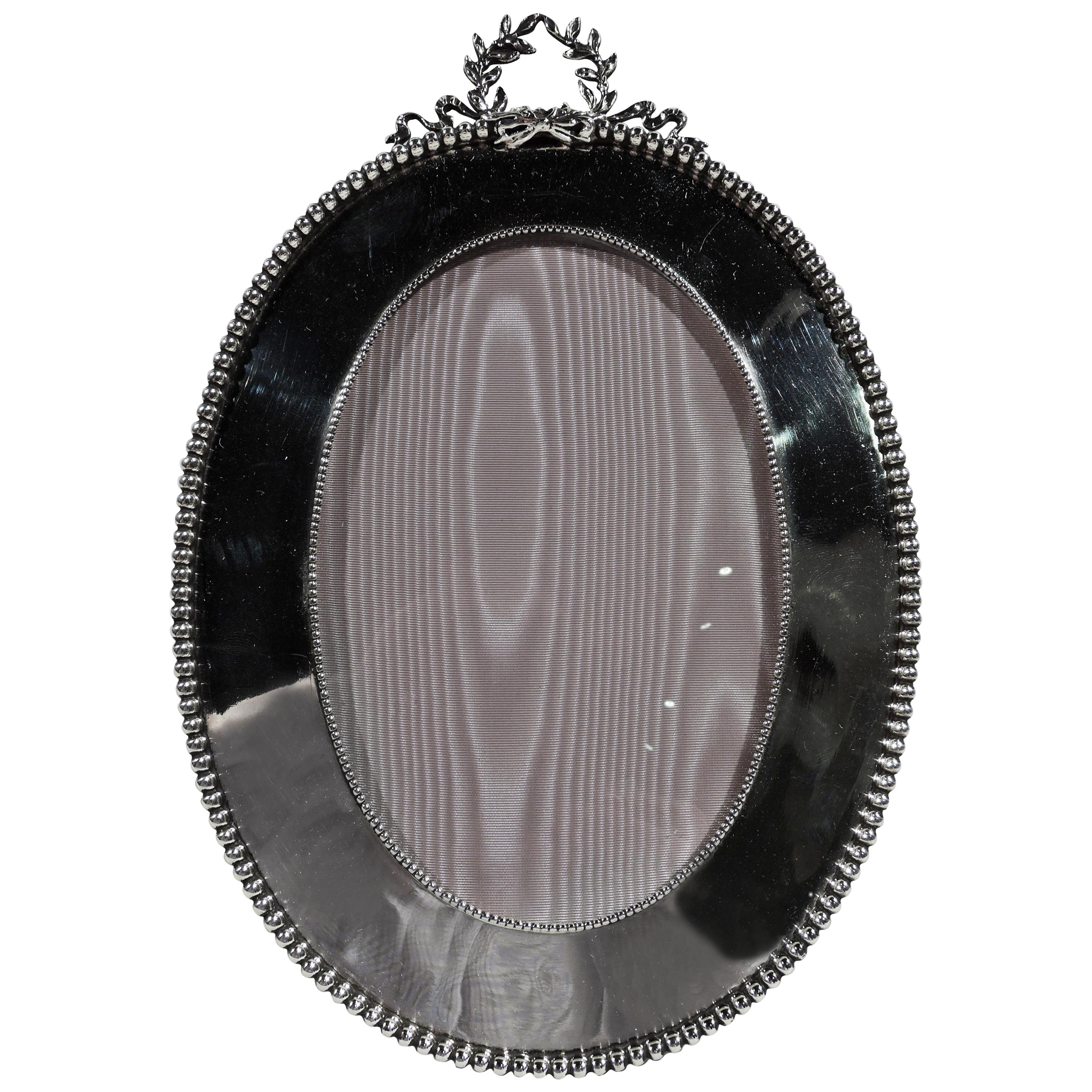 Antique American Classical Sterling Silver Picture Frame by Shiebler