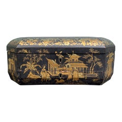 19th Century Chinoiserie Sewing Box