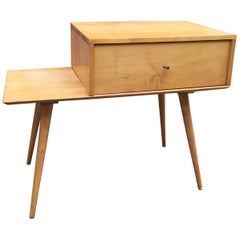 Paul McCobb 1 Drawer Cabinet on Bench