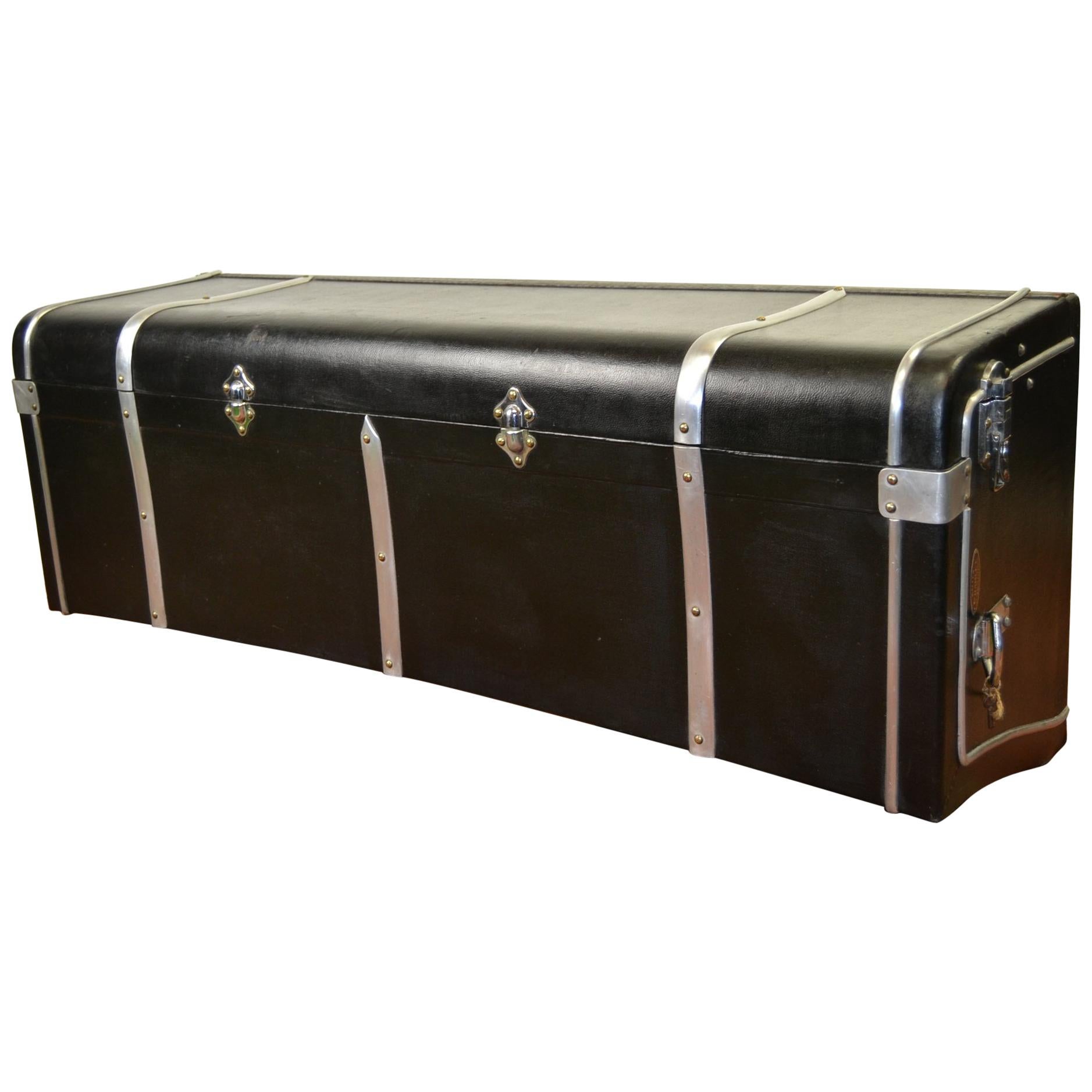 Art Deco Car Trunk for Classic Car by Malles Charlet Brussels, 1930s